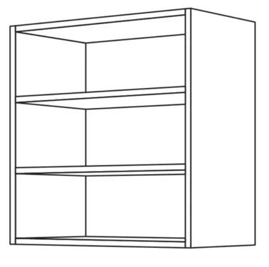 Kuechenclub Open shelf wall unit WR15-1