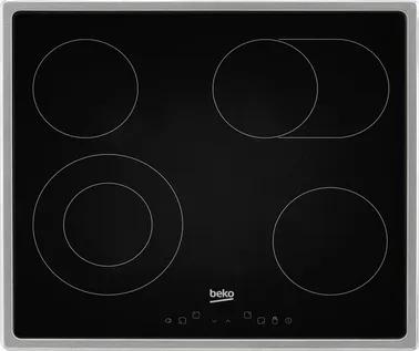 Kuechenclub BEKO Ceramic glass hot plate EB 9741 XHL, individual appliance stainless steel EB9741XHL