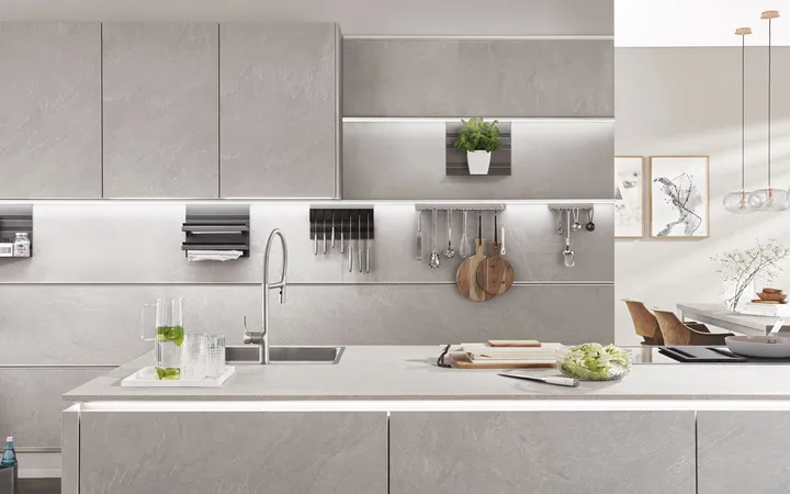 Kuechenclub StoneArt Schiefer steingrau Nachbildung 3